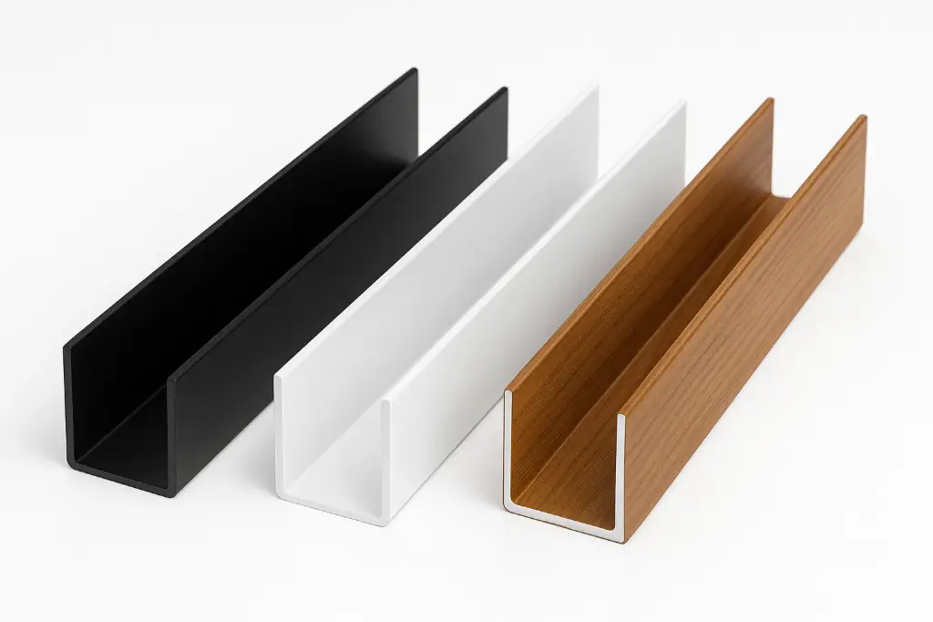 Canal U de Aluminio – Acabado Anodizado