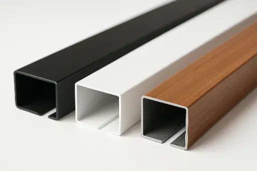 Canal U de Aluminio – Acabado Anodizado